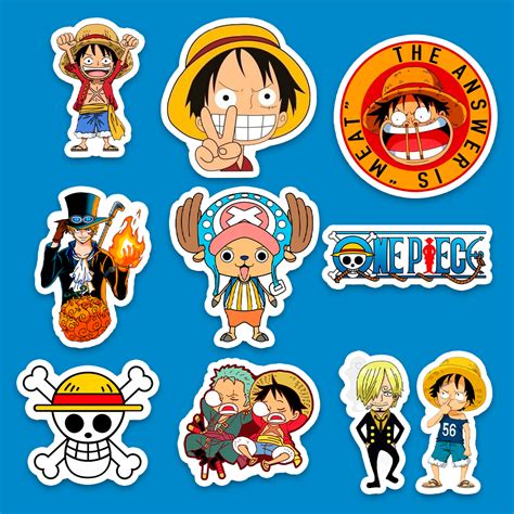 10 Adesivos One Piece Shopee Brasil