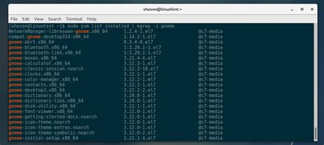 How To List Installed Packages On CentOS