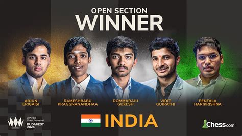 FIDE Chess Olympiad Round 11 India Clinches Historic Double Gold