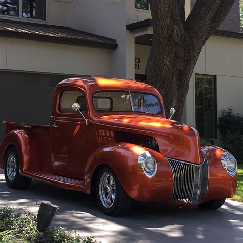 ‘40 Ford Pickup Truck Old School Hot Rod Old Ford Truck Old Pickup