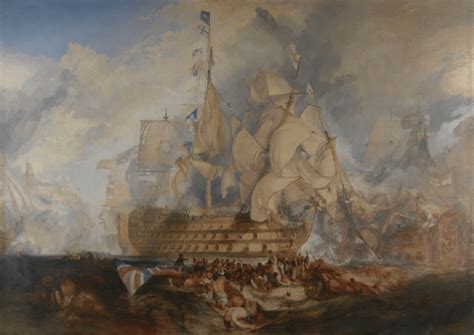 J. M. W. Turner, The Battle of Trafalgar, 21 October 1805, 1822-24, oil... | Download Scientific ...