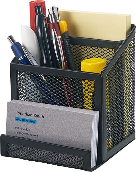 Bonsaii Schreibtisch Organizer Netz Schwarz Amazon De B Robedarf