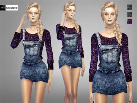Missfortune Sims Denim Dungarees • Sims 4 Downloads