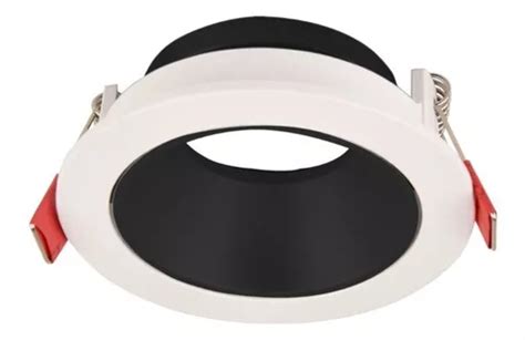 Lampara Spot Embutir Aro Pc Dicro Gu Led Blanco Negro W