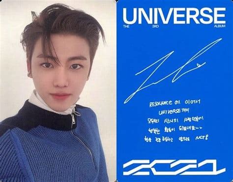 NCT2021 Na Jae Min JAEMIN Back Side Blue Print With Signature