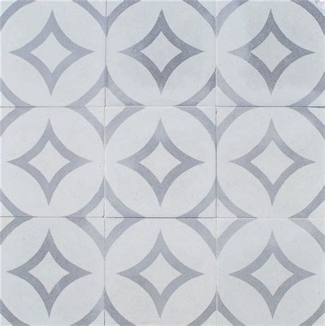 Encaustic Gray Patterned Cement Tile