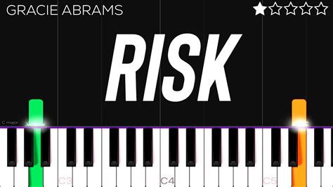 Gracie Abrams Risk Easy Piano Tutorial Youtube