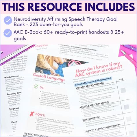 Neurodiversity Affirming Speech Therapy Goals