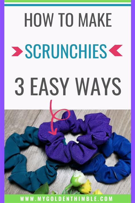 How To Make Scrunchies With Hair Ties Easy Tutorial How To Make