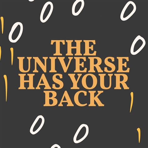 THE UNIVERSE HAS YOUR BACK Free Psd Insta Post | Snail Motion