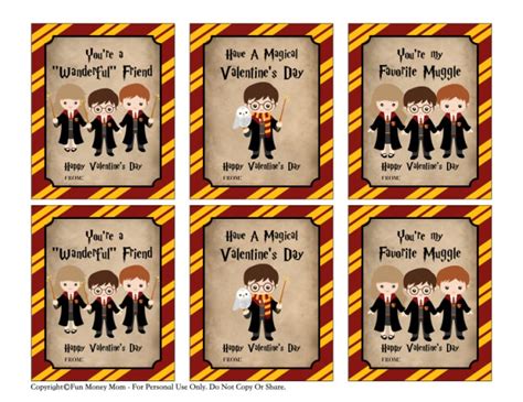 Harry Potter Valentine Printables