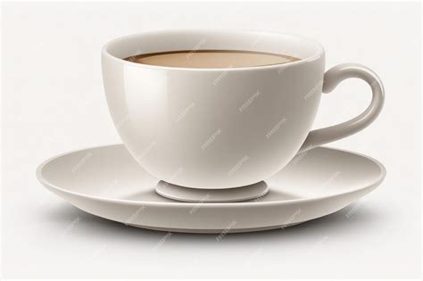 Premium AI Image | White coffee cup on a white background isolated