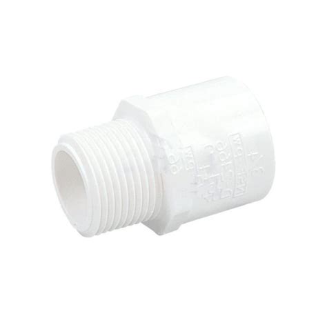 Plumbing N Parts Adaptateur mâle en plastique blanc 1 po PNP 38236