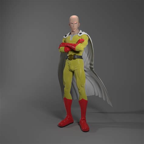 Saitama One Punch Man 3d Model 3d Printable Cgtrader