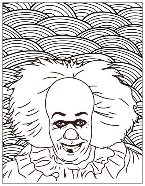 Film Horreur Ca Clown Pennywise Coloriages D Halloween Imprimer