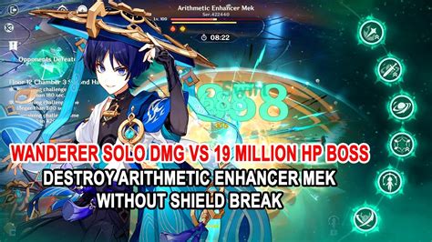 Wanderer Solo Dmg Vs 19 Million Hp Genshin Impact Boss Arithmetic