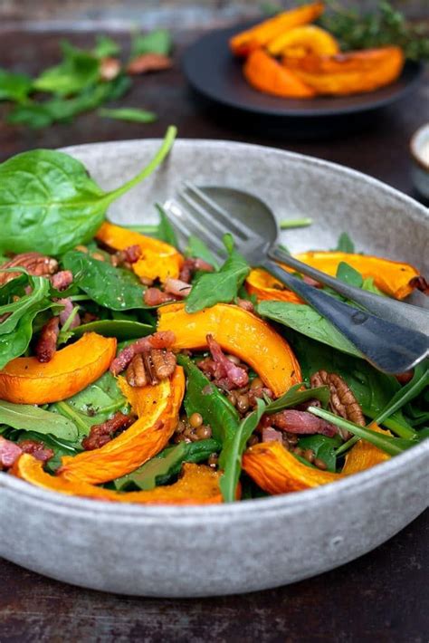 Herfstsalade Recepten Salade Met Geroosterde Pompoen Work Lunch