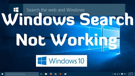 Windows Search Not Working In Windows 10 Easy Fix YouTube