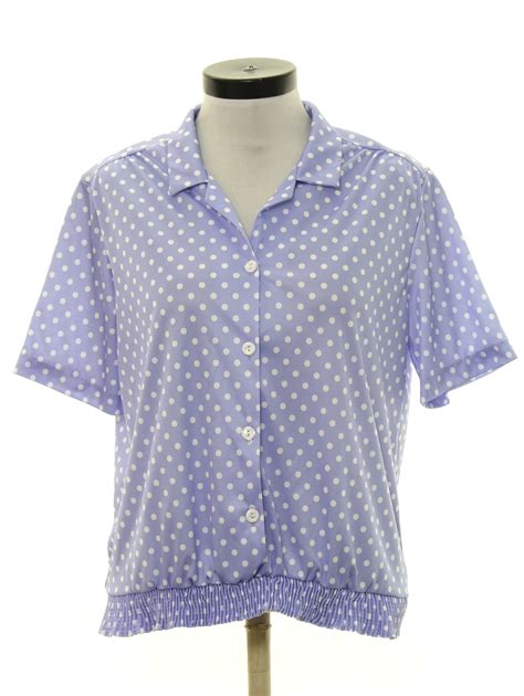 Vicki Waynes 1980s Vintage Shirt 80s Vicki Waynes Womens Lavender