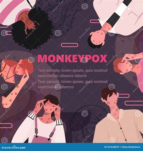 Monkeypox Skin Rashes And Spots As Symptoms Icon Stock Photography