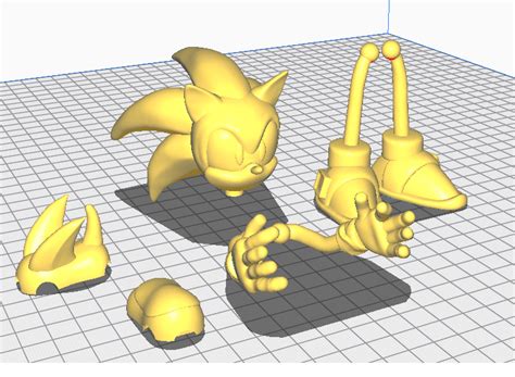 Archivo Stl Sonic Articulado・modelo Para Descargar E 58 Off