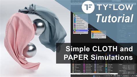 3ds Max TyFlow TUTORIAL Create Cloth And Paper Simulations