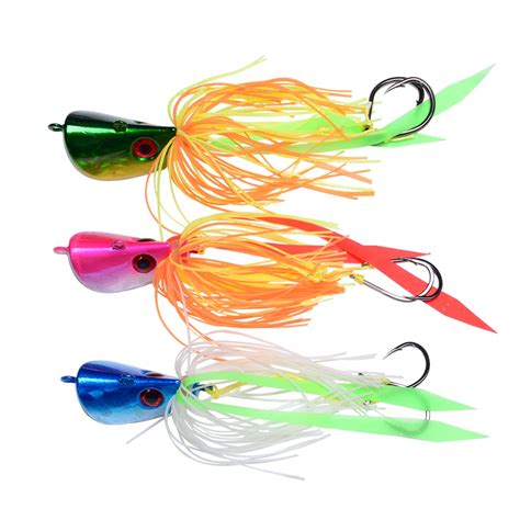 JonStar 3pcs Lot 25g 65g Deep Sea Jigging Metal Slow Jig Head With