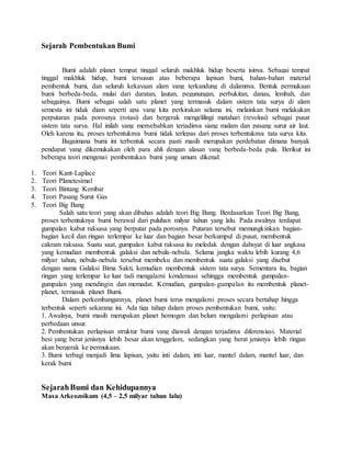 Sejarah Pembentukan Bumi Pdf