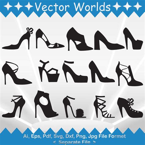 High Heel Outline Clipart