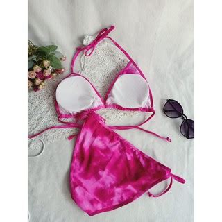 Jual Bk Rxo Fusiah Abstrak Bikini Pantai Segitiga With Foam