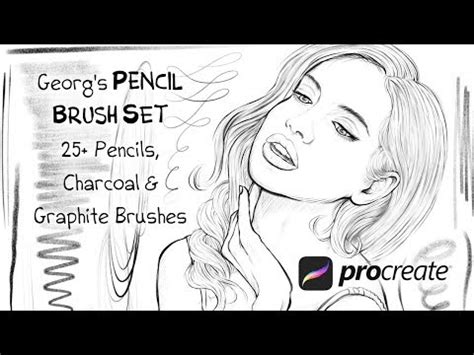 Pencil Charcoal Brushes A Brush Add On By Georg S Procreate Brushes