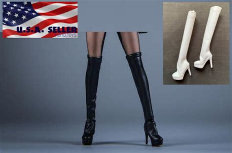 Over The Knee Boots Hollow Fo Tbl Phicen Hot Toys Female Figure Usa Ebay