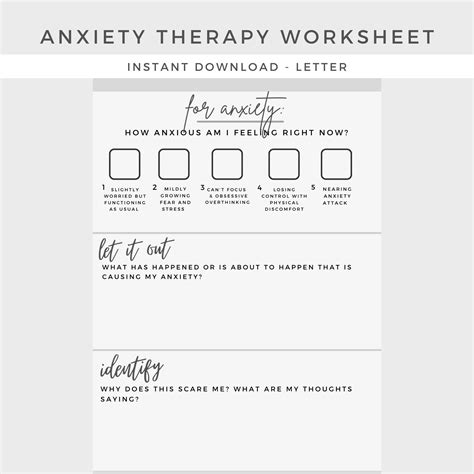 Act For Anxiety Worksheets Worksheets Therapy Counseling Cbt