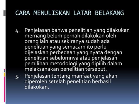 Cara Menulis Latar Belakang Kajian Tesis 5 Contoh Latar Belakang