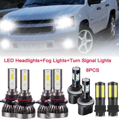 For Chevy Tahoe Combo Led Headlight Fog Light Turn Signal