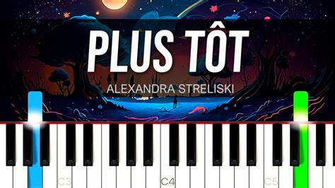 Plus Tôt Alexandra Streliski PIANO SHEET MUSIC MIDI YouTube