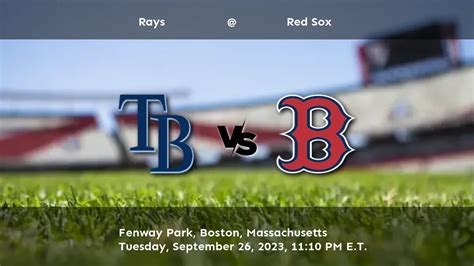 Red Sox Vs Rays Predictions Picks And Odds September