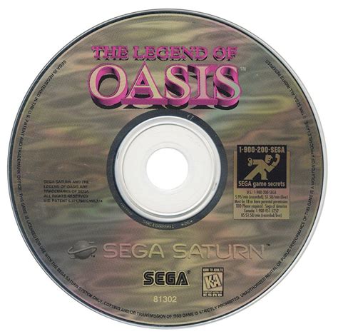 The Legend Of Oasis Sega Saturn Sega Gamestop