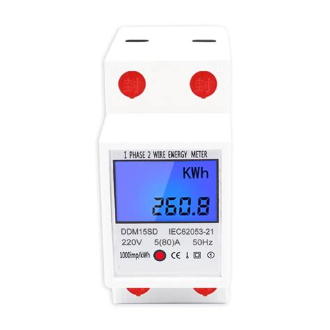 Diymore Digital Single Phase Energy Meter Tester Electricity Usage