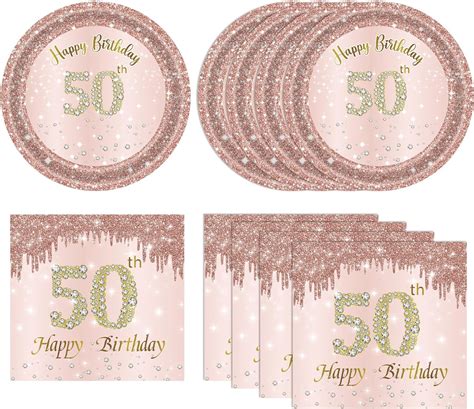 50th Birthday Decorations For Women Rose Gold 1974 Birthday Decorations