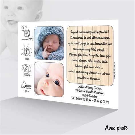 Faire Part Naissance Original A Gratter Fille Ou Gar On Naissance B B