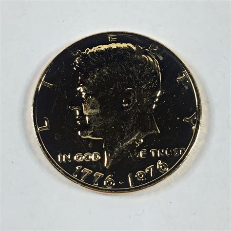 K Gold Layered United States Bicentennial Commemorative Kennedy