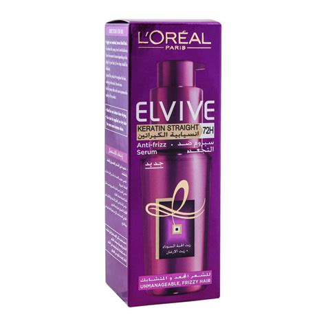 Order Loreal Paris Elvive Keratin Straight 72h Anti Frizz Serum 50ml Online At Best Price In