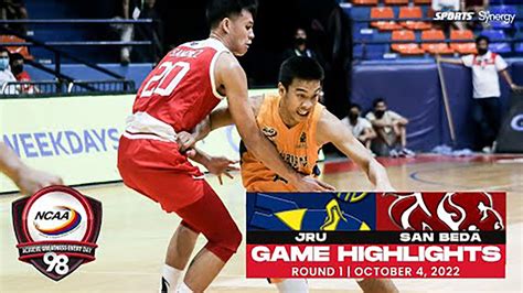 Ncaa Season Game Highlights Jru Vs San Beda Men S Basketball