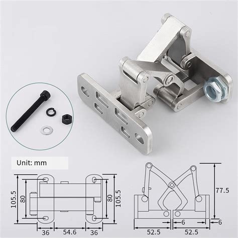 Heavy Duty Stainless Steel Stone Door Hinge Open Invisible Fire Hydrant L（250kg）