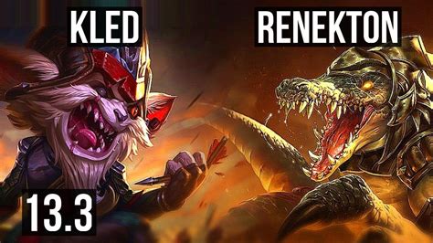 Kled Vs Renekton Top 5 0 8 700 Games 1 0m Mastery Rank 12 Kled