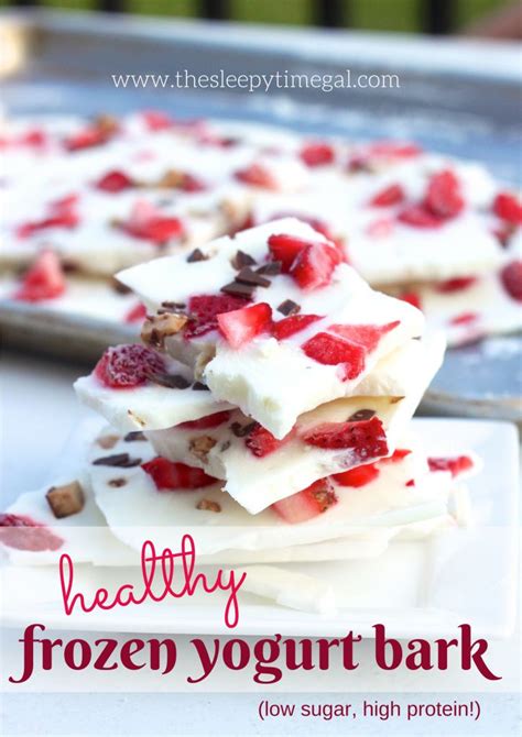 Healthy Frozen Yogurt Bark Low Sugar High Protein Healthy Frozen