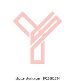 Letter Y Monogram Logo Design Stock Vector Royalty Free