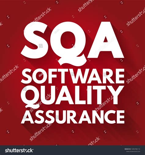 Sqa Software Quality Assurance Practice Monitoring Stock Vector Royalty Free 1696786114