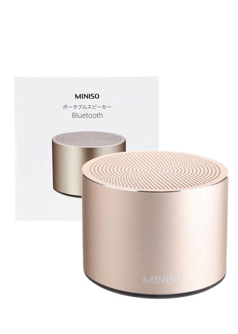 Portable Metal Wireless Speaker Model Bt Golden Miniso